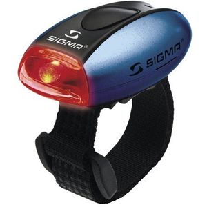 Sigma Elektrische multifunctionele zaklamp, microfoon, lichtblauw, LED-rood, uniseks, zwart, eenheidsmaat