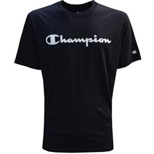 Champion Legacy American Tape Side Tape S/S T-shirt voor heren, zwart.