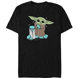 Star Wars Unisex Snack Time Organic T-shirt met korte mouwen, zwart, XL, SCHWARZ