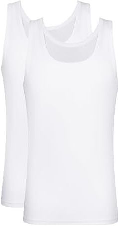 DIM Lot de débardeurs Ecodim Homme x2, Blanc, XXL