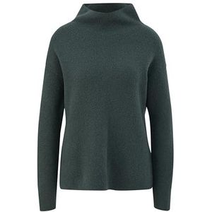 s.Oliver Pull pour femme en tricot côtelé vert, 46, vert, 48