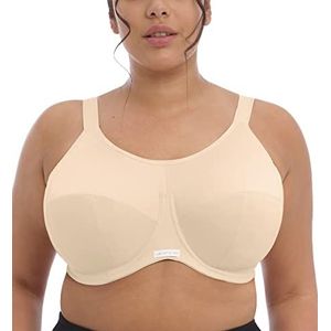 Elomi Plus Size Energise Underwire sportbeha voor dames, NUDE