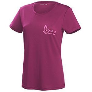 Black Crevice Functioneel shirt voor dames, sportshirt voor dames, in verschillende kleuren en maten, hardloopshirt voor dames, met print, ademend T-shirt van 100% polyester, Paars 2