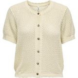 ONLY Cardigan Onlpaula 2/4 à col rond pour femme, Bouleau, L