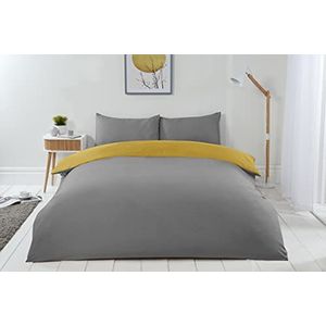 Emma Barclay Lyla omkeerbaar dekbed, polyester, oker/grijs, King Size