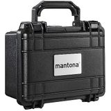 Mantona Outdoor foto beschermhoes S (geschikt voor DSLR-camera, GoPro actioncam, foto-apparatuur en nog veel meer, waterdicht, schokbestendig, stofdicht) zwart