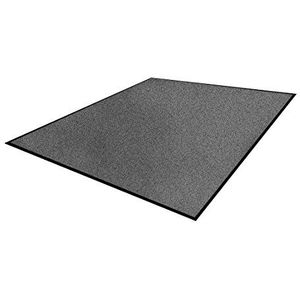 Andersen 1960416 8452# Classic Impressions Plus Solid tapijt van nylon voor binnen, zool van nitrilrubber, 1224 g/m², 85 cm breed x 150 cm lang, donkergrijs