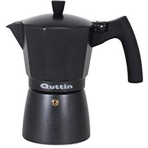 Italiaanse Koffiepot Quttin Darkblack Inductie Zwart