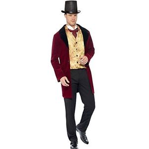 Smiffys - 43419 kostuum uit de Edwardiaanse tijd - heren - meerkleurig (rood/goud/wit) - M