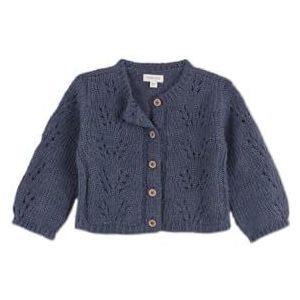 Gocco Gebreid vest trui medium blauw standaard voor baby's, medium blauw, Medium Blauw