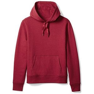 Amazon Essentials Heren fleece hoodie (verkrijgbaar in grote maat), rood, L