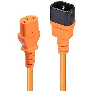 Lindy IEC verlengkabel oranje 1m