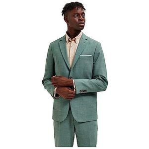 SELETED HOMME Slhslim-oasis Linen Blz Noos kostuumjas voor heren, Lichtgroen (lichtgroen mengsel)