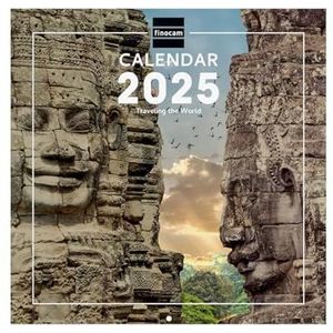 Finocam – Internationale wandfotokalender 2025, 1 maand per pagina, januari 2025 – december 2025 (12 maanden) reizen internationaal