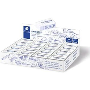 Staedtler Rasoplast, hoogwaardige zachte witte mini-gum, ftalaat- en latexvrij, kartonnen doos met 40 mini-gummen, 526 B40 VE