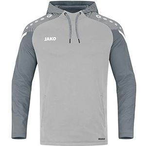 JAKO Pullover met capuchon, performance, lichtgrijs/steengrijs, XXL heren, lichtgrijs/steengrijs, XXL, lichtgrijs/steengrijs