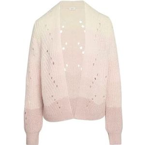 s.Oliver BLACK LABEL Cardigan en alpagami avec dégradé de couleur, Rose nacré, S
