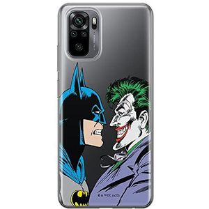Ert Group Coque de protection pour Xiaomi REDMI NOTE 10/ 10S originale et sous licence officielle DC, modèle Batman & Joker 005 adapté à la forme du smartphone, partiellement transparent