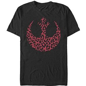 Star Wars Rebel Cheetah Organic Short Sleeve T-Shirt Unisexe-Adulte, Noir, M