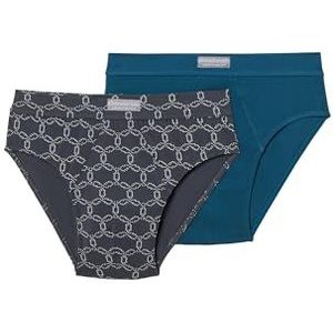 Abanderado Ocean Moda Mpks Slip (2 stuks) voor heren, Blauw/grijs bedrukt