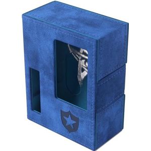 Gamegenic Arkham Horror Investigator Deck Tome - Premium deckbox voor Arkham Horror: het kaartspel, kan een compleet onderzoekersplak bevatten, Guardian - kleur blauw, gemaakt