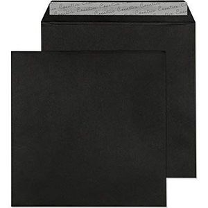 Blake Creative Colour 514 vierkante enveloppen, 220 x 220 mm, 120 g/m², zelfklevend, zwart, 250 stuks