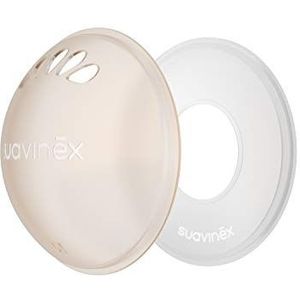 Suavinex Recueile-melkschalen + 2 beschermschalen - 2 stuks, van siliconen, traditioneel