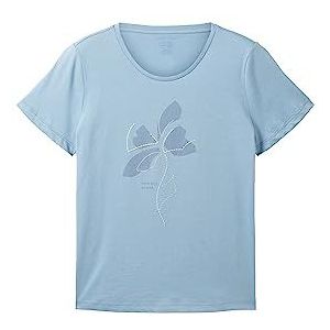 TOM TAILOR T-shirt imprimé pour femme, 10315-Whisper White, S