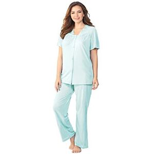 Vanity Fair Femme Coloratura Sleepwear Short Sleeve Pajama Set 90107 Ensemble de Pyjama - Vert -