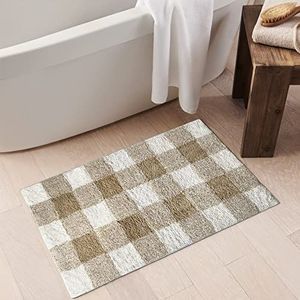 Elrene Home Fashions Zachte pluche mat voor badkuip, douche, make-uptafel of wastafel, 50,8 x 76,2 cm