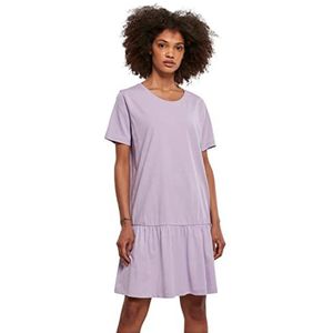 Urban Classics Dames Valance Tee Dress Dames (1 stuk), Lila.