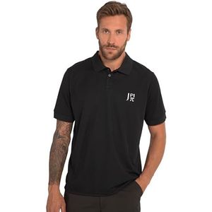 JP 1880 Jay-pi golfpoloshirt voor heren, korte mouwen, zwart.