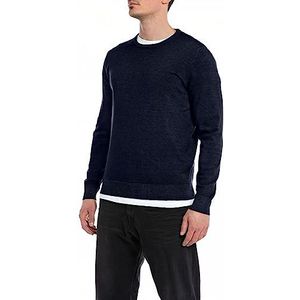 Replay Uk2508 Sweatshirt voor heren, 970 donkerblauw