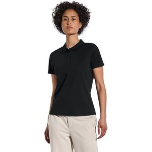 Street One A322942 Poloshirt voor dames met geribbelde structuur, zwart., 40
