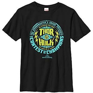 Marvel Boys' Thor: Ragnarok Grandmaster Arena T-shirt, zwart, XS, zwart.