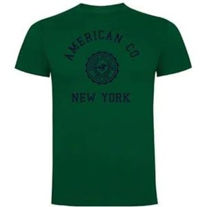 AMERICAN COLLEGE USA Uniseks T-shirts voor volwassenen, mannen en vrouwen, uniseks T-shirt (1 stuk), Indigo