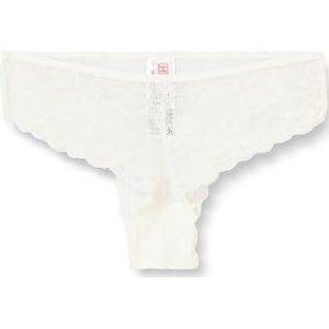 DeFacto Sous-vêtements pour femmes Paquet Slip Sous-vêtements Femme - Culotte pour Femmes Brazillian, Blanc., S