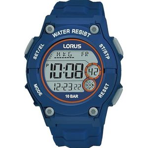 Lorus R2331PX9 herenhorloge, kwarts, siliconen, blauw, Blauw