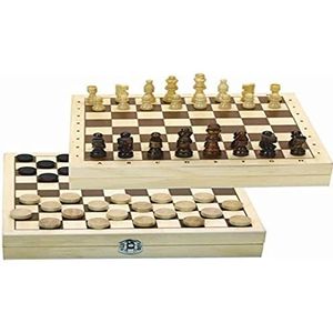 Jeujura Omkeerbare doos voor dames en houten schaakstukken - de boom om te spelen - Bordspel - Minimum leeftijd: 3 jaar, 66440