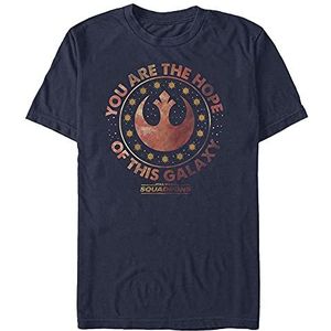 Star Wars T-shirt unisexe à manches courtes Hope Of The Galaxy Organic, Bleu marine, S