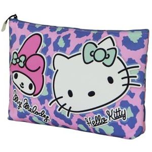 Karactermania - Hello Kitty - Toilettas - Roze - Safari Design