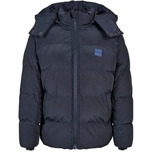 Urban Classics Jongens jas met capuchon voor meisjes, Navy Blauw