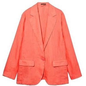 SISLEY Blazer Lino Corail pour femme, Coral., 44