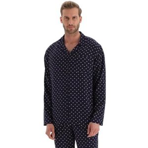 Dagi Viscone pyjama voor heren, marineblauw, 2XL pyjamatop, XXL, marineblauw, XXL, Navy Blauw
