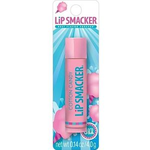 Lip Smacker Cotton Candy, gearomatiseerde lippenbalsem voor kinderen, hydraterend en verfrissend, transparant, eenvoudige verpakking