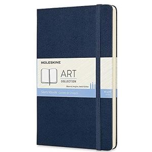 Moleskine Art Collection schetsboek, tekenblok notitieboekalbum zwart, saffier, groot/A5