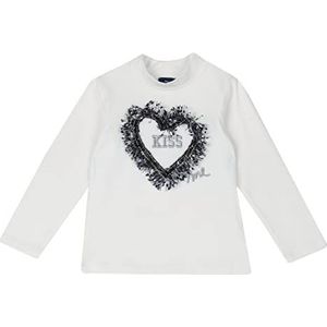 Chicco T-shirt A Manica Lunga per Bambina, korte mouwen, voor meisjes en meisjes, wit, 86, Wit.