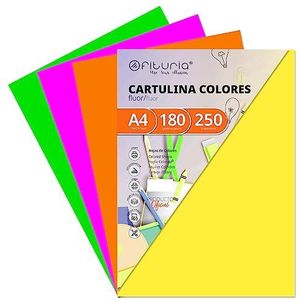 250 vellen neon papier DIN A4 180 g