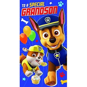 Paw Patrol verjaardagskaart voor kleinkind