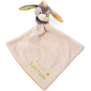 NICI 49751 Knuffeldier met gespleten oren, 22 x 22 cm, ezelmotief, 12 cm, beige/geel